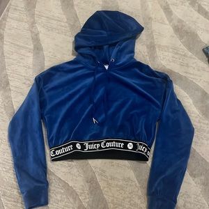 Juicy Couture Velour cropped hoodie